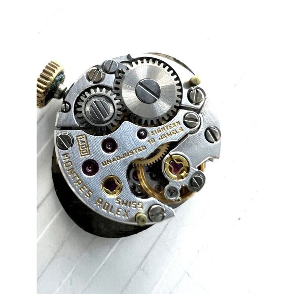 Rolex Women's Watch Vintage 8193 Cocktail 14k Gold 1400 Manual Wind Petite 15mm - Picture 5 of 16